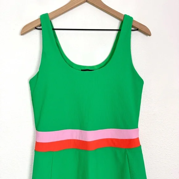 Beach Riot Remi Ribbed Tennis Dress Island Green Pink Size Large